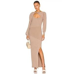 NICHOLAS‎  alixia knit mixed rib long sleeve dress Size Medium